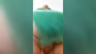 Groaning lover with beautiful butt riding dick to orgasm