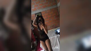 Hispanic inside dark Cutie panties. it fits very tight