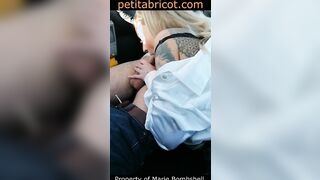 Marie blanche vendeuse sur petitabricot. se fait baiser et souiller dans un taxi à londre