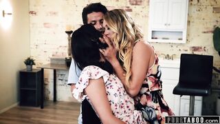 19 Year Mature Turned On By 3-Way with MILF Katie Morgan and