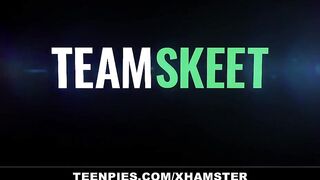 TeenPies - 19 yo Vagina Filled Up With Football Players Cum