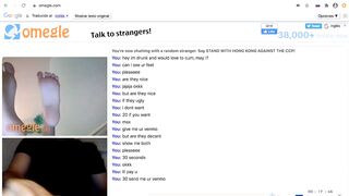 Omegle Feet Young snatch with mouth Jerk Off 