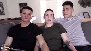 Andre Bottoms For The First Time For Cut Jock Rico And His