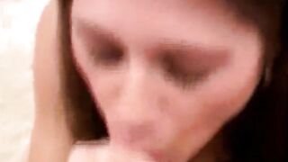 Real hottie gets facial into her first oral sex casting