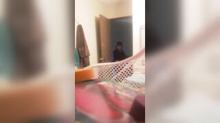BBW mother inside law taking a shower with her fat tits part