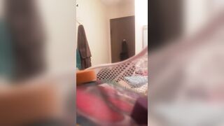 BBW mother inside law taking a shower with her fat tits part