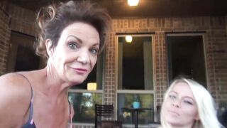 Deauxma and Savannah Steele give hubby double blow job.