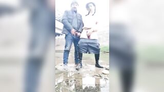 Asian Daddy Gets Public Hj