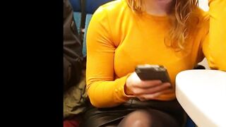 Candid tights legs