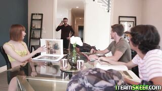 Study session turns inside a babe fucking sesh with Alexa