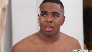 Young black pranker fucking buxom milf