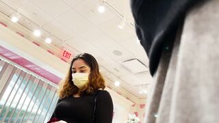 Bulge Watchers - thirsty Girl at the mall