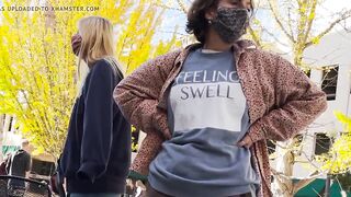 Bulge Watchers - thirsty Girl at the mall