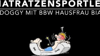 Matratzensportler - point of watch Doggy mit BBW Hausfrau Bianca
