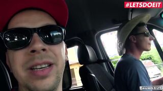 LETSDOEIT - (Kookie Ryan, July Johnson) - Big Boobed Skank Gets Spread By A Long big black dick Inside The Vehicle