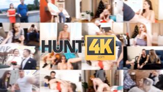 HUNT4K. Bitch is going to fool around with stranger but husband watches