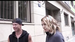 Blond sexy Getting Fuck by a Black Penis and Her Bro Loves Watching
