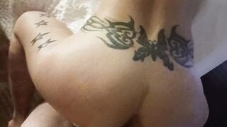 pov Fucking lover on Corner of the Bed