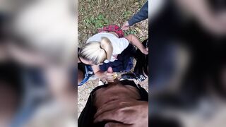 Dogging missions wifey sucks strangers and waiting for facial