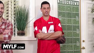Mylf - Fantasy Football Game Day Group Sex (Lauren Phillips, Pristine Edge, Alex Coal, Jasmine Daze)