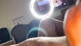 Alexis loves eating butt n gagging on big black cock