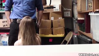 Adorable blonde Nadya caught shoplifting Her english is not stunning but inside this room you dont need it