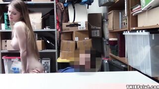 Adorable blonde Nadya caught shoplifting Her english is not stunning but inside this room you dont need it