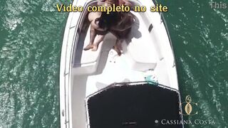 Giving booty inside front of the captain