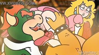 Princess Peach prefer Long Bowser Cock