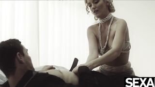 Dominant head Bombshell satisfies her mistress with an insane sixty nine
