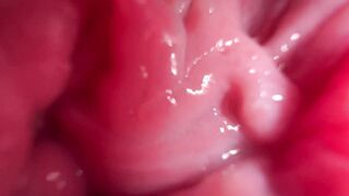 Extremely close up twat stretched and filthy talk