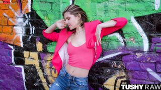 TUSHYRAW Petite hottie loves gets her tight booty filled
