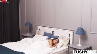 TUSHY Anal crazy dark hair seduces her husband's friend