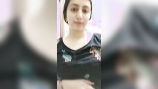 Pakistani Paki Cute GF  Record her Self  for  BF Cute  & Slutty