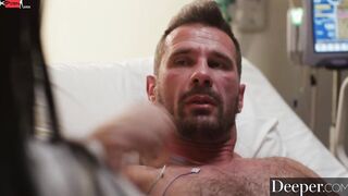Deeper. Bae nurse Angela White takes care of patient Manuel
