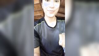 ME MASTURBO FRENTE A LOS TRABAJADORES DE LA CASA ABANDONADA