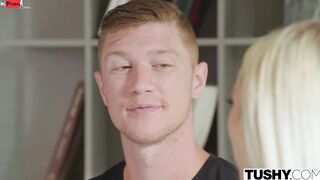 TUSHY Anal-dig Lana offer visiting Oliver the full tour