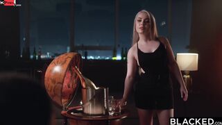 BLACKED Incredible Blonde fangirl getting creampied by crush Jax