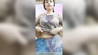 Pakistani Paki Cute GF Record her Self Shalwar Kameez for BF Cute & Slutty Part 02