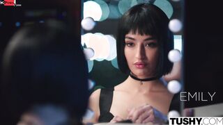 TUSHY Bad cunt with mouth Emily has an addiction to adrenaline & anal