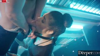 Deeper. Brooklyn has rough anal sex with dance partner