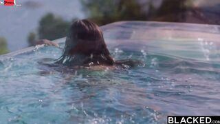 BLACKED Shy Talia seduces her longtime crush on holiday 2