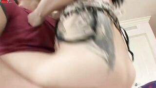 Sitter Nicole Malice Getting A Massive Facial From Her Clients Husband!
