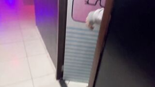 bar with lingerie hanging