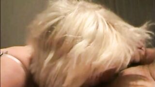 Hot grandma sucking dick and get cum in mouth