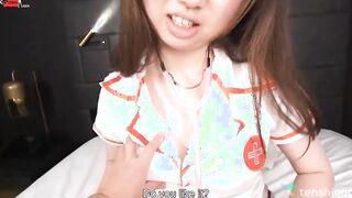 Ai Okamoto is our nursing school chick dressed up in a nurse uniform
