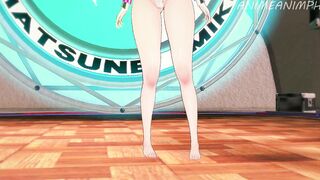 Licking the Boobs of Projekt Melody and Fucking Her Until Jizzed - Animated Animated 3d Uncensored