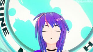 Licking the Boobs of Projekt Melody and Fucking Her Until Jizzed - Animated Animated 3d Uncensored