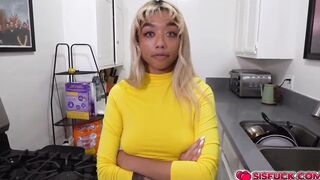 Gia Dibella is so game to suck stepbro's dick for Kpop tickets