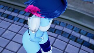Kris finger fuck her tight twat - Deltarune Animated.